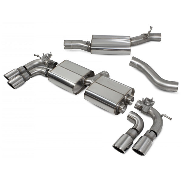 Scorpion Resonated Cat/GPF Back System & Electronic Valves - VW MK7.5 Golf R - Monaco