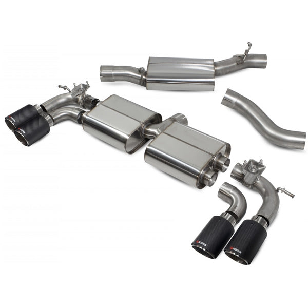 Scorpion Resonated Cat/GPF Back System & Electronic Valves - VW MK8 Golf R - Ascari