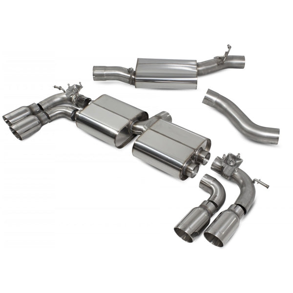 Scorpion Resonated Cat/GPF Back System & Electronic Valves - VW MK8 Golf R - Daytona