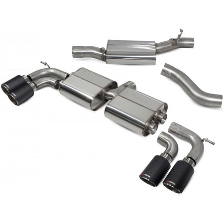 Scorpion Resonated Cat/GPF Back System & Non Valved - VW MK8 Golf R - Ascari