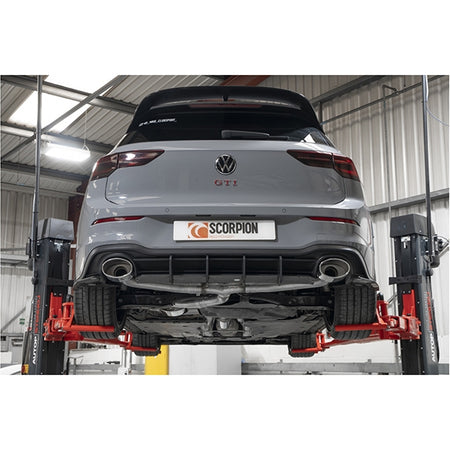 Scorpion Resonated GPF-Back System - VW MK8 Golf GTI Clubsport - EVO