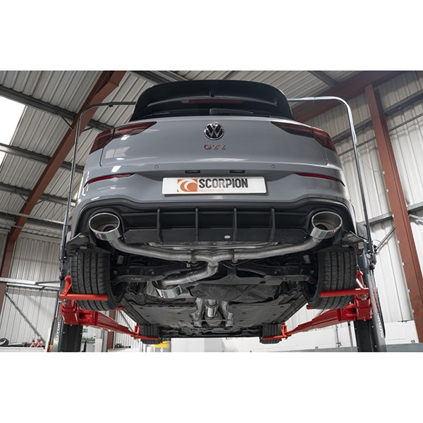 Scorpion Resonated GPF-Back System - VW MK8 Golf GTI Clubsport - EVO