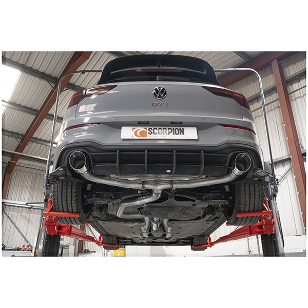 Scorpion Resonated Predator GPF-Back System - VW MK8 Golf GTI Clubsport - Daytona