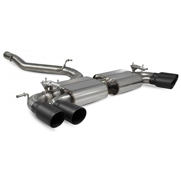 Scorpion Non-Resonated Cat-Back System With Electronic Valves - VW MK7 Golf R (Pre Facelift) - Daytona Ceramic