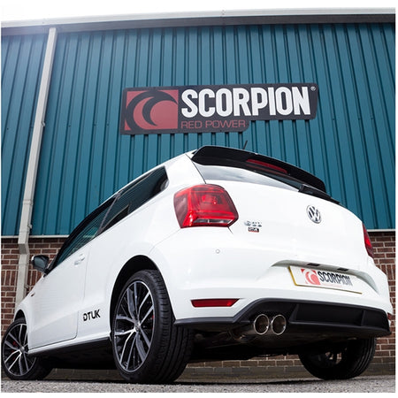 Scorpion Non-Resonated Cat Back System - VW Polo GTI 6C - Daytona (Twin)