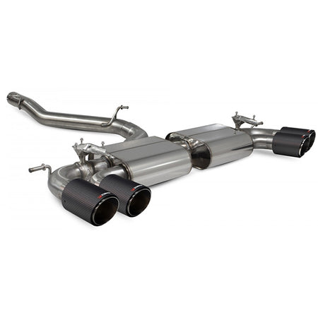 Scorpion Non-Resonated Cat/GPF Back System with Electronic Valves - VW MK7.5 Golf R - Ascari