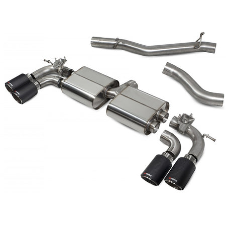 Scorpion Non-Resonated Cat/GPF Back System with Electronic Valves - VW MK7.5 Golf R - Ascari