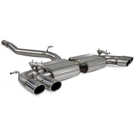 Scorpion Non-Resonated Cat/GPF Back System with Electronic Valves - VW MK7.5 Golf R - Monaco