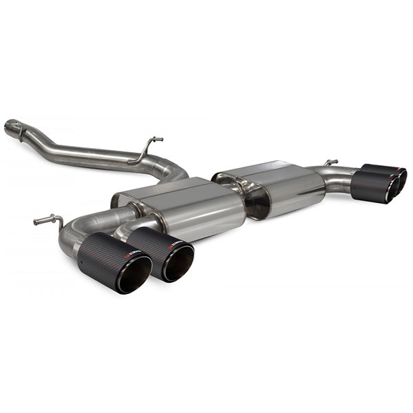 Scorpion Non-Resonated Cat/GPF Back System Non Valved - VW MK7.5 Golf R - Ascari