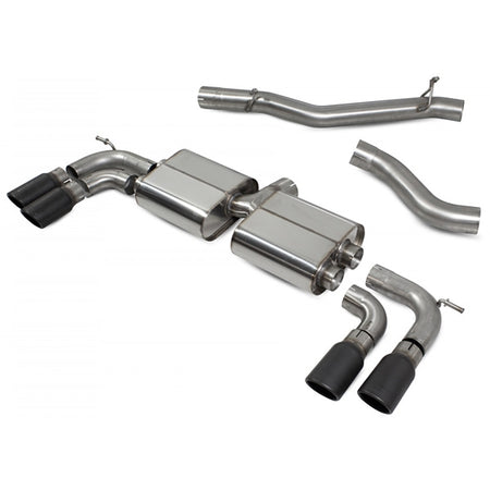 Scorpion Non-Resonated Cat/GPF Back System Non Valved - VW MK7.5 Golf R - Monaco Ceramic