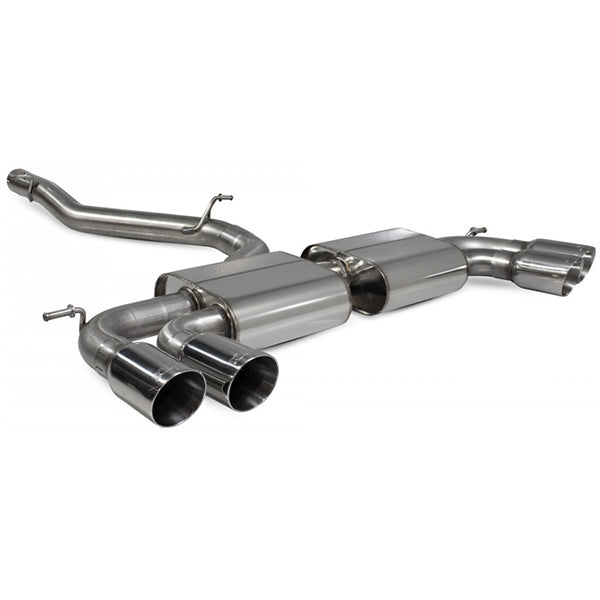 Scorpion Non-Resonated Cat/GPF Back System Non Valved - VW MK7.5 Golf R - Daytona
