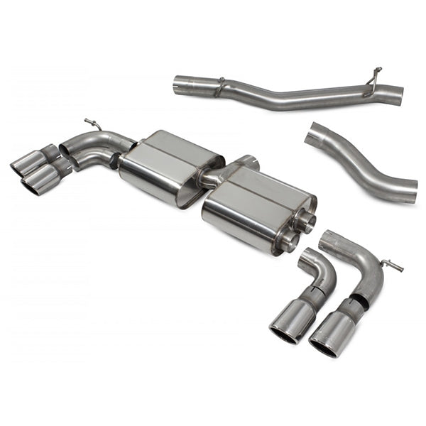 Scorpion Non-Resonated Cat/GPF Back System Non Valved - VW MK7.5 Golf R - Monaco