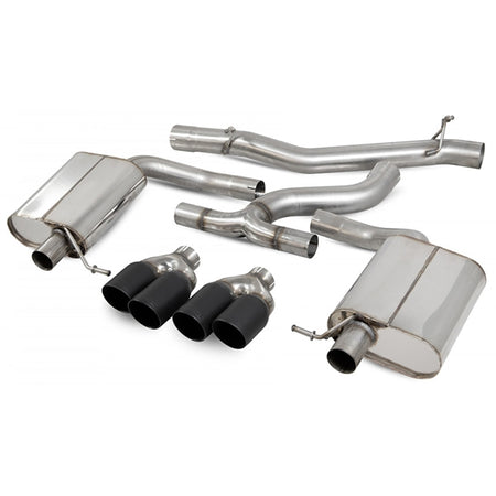 Scorpion Non Resonated Cat-Back System - VW MK7.5 Golf Estate R - Daytona (Quad) Ceramic
