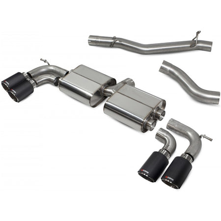 Scorpion Non-Res Cat/GPF Back System Non Valved - VW MK8 Golf R - Ascari