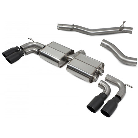 Scorpion Non-Res Cat/GPF Back System Non Valved - VW MK8 Golf R - Daytona Ceramic