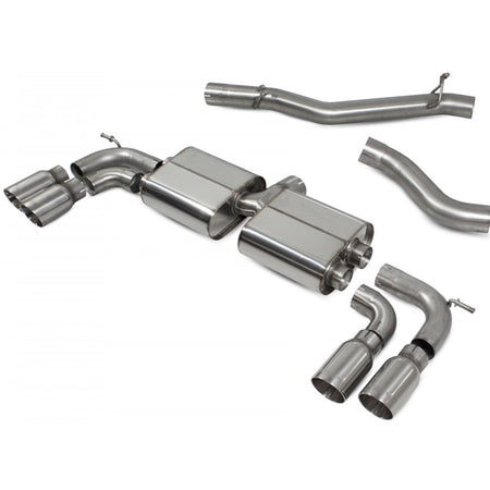 Scorpion Non-Res Cat/GPF Back System Non Valved - VW MK8 Golf R - Daytona