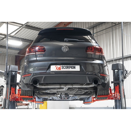 Scorpion Non-Resonated Predator Cat-Back System - VW MK6 Golf GTI - Daytona Ceramic