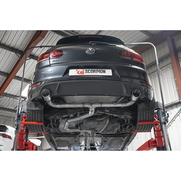 Scorpion Non-Resonated Predator Cat-Back System - VW MK6 Golf GTI - Daytona Ceramic