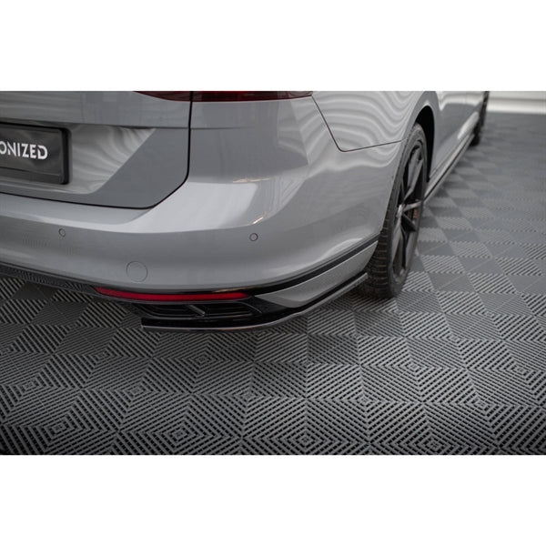 Maxton Rear Side Splitter VW Passat R-Line B8 Facelift - Gloss Black