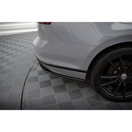 Maxton Rear Side Splitter VW Passat R-Line B8 Facelift - Gloss Black