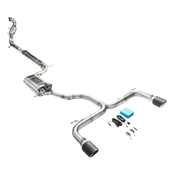 RM Motors Complete Exhaust System For Seat Leon Cupra 3 Hatchback With Sport Catalyst, Euro 4, 200 cpsi, 101 mm, Tip - 8
