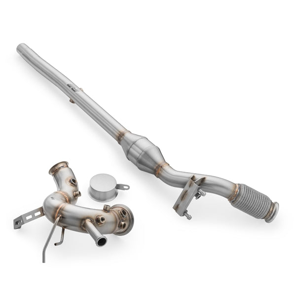 RM Motors Downpipe + DPF OFF Sæt VW Golf VIII 2.0 TDI GTD, Katalysator - MS, Uden Varmeskjold