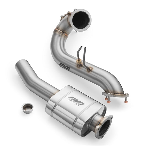 RM Motors Downpipe Sæt Audi A7 Sportback 3.0 TDI, Uden Katalysator, Med Lyddæmper, Uden Sæt Lyddæmper Og Uden Varmeskjold