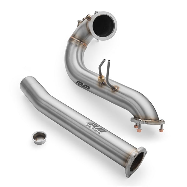 RM Motors Downpipe Sæt Audi Q5 3.0 TDI, Uden Katalysator, Uden Lyddæmper, Uden Sæt Lyddæmper Og Uden Varmeskjold
