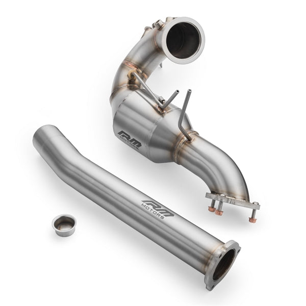RM Motors Downpipe Sæt Audi Q5 3.0 TDI, MS, Uden Lyddæmper Og Varmeskjold