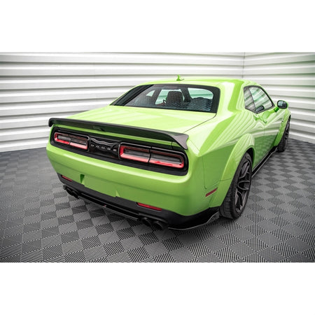 Maxton Central Rear Splitter For Dodge Challenger Srt Demon Mk3 - Gloss Black