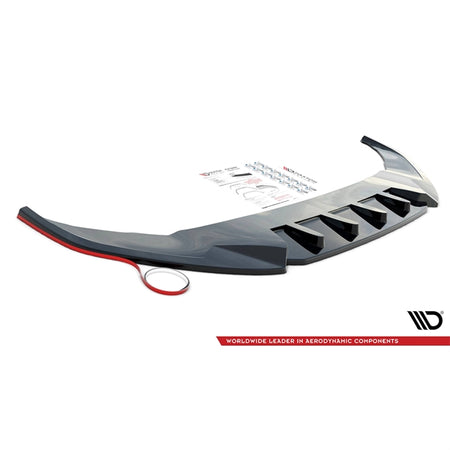 Maxton Front Splitter V.1 Audi SQ5 / Q5 S-Line SUV / Sportback Mk2 Facelift - Gloss Black