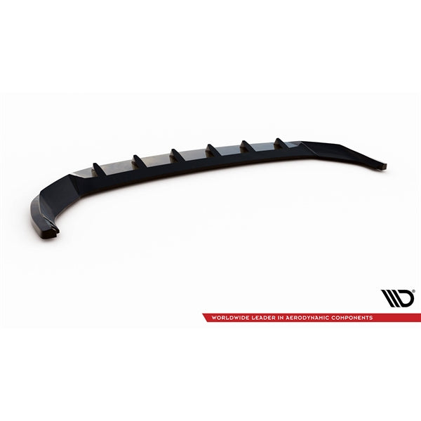Maxton Front Splitter V.2 AUDI SQ5 / Q5 S-LINE SUV / Sportback MK2 Facelift - Gloss Black