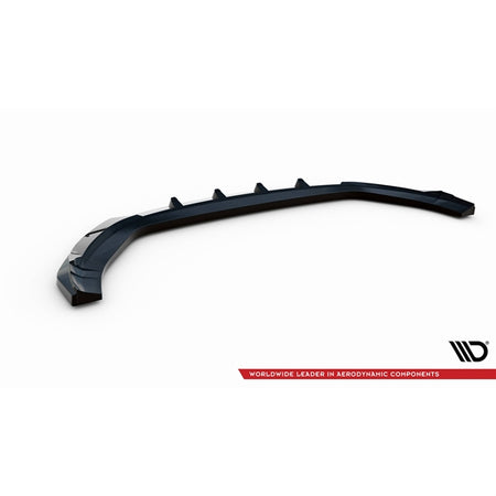 Maxton Front Splitter V.2 Hyundai Kona N Mk1 - Gloss Black