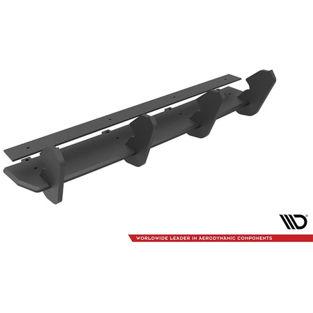 Maxton Racing Durability Rear Diffuser VW Golf 7 R Facelift - Black
