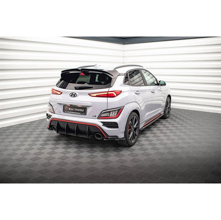 Maxton Rear Side Splitters V.1 Hyundai Kona Mk1 - Gloss Black
