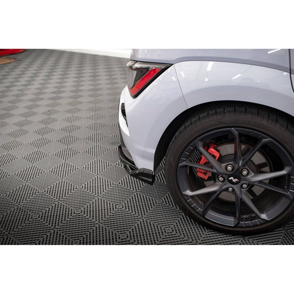 Maxton Rear Side Splitters V.2 Hyundai Kona Mk1 - Gloss Black
