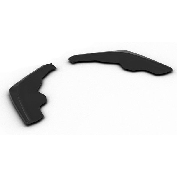Maxton Rear Side Splitters V.2 i blank sort til BMW 1 F40 M-Pack, designet til aerodynamisk forbedring og sporty udseende.