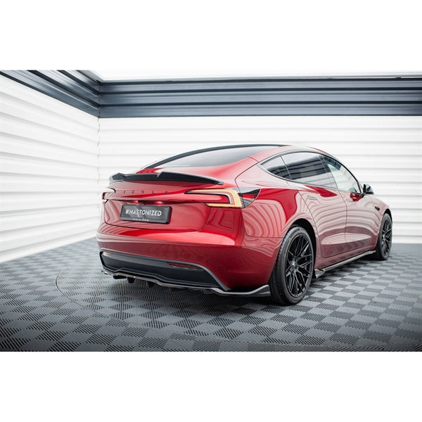 Maxton Rear Splitter (With Vertical Bars) V.2 Tesla Model 3 Project Highland (Facelift)