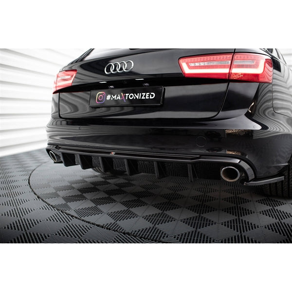 Maxton Rear Valance Audi A6 Sedan / Avant C7 (Version With Single Exhausts on Both Sides)