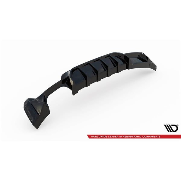 Maxton Rear Valance BMW 4 Coupe / Gran Coupe M-Pack F32 / F36 (Version With Exhaust On One Side) - Gloss Black