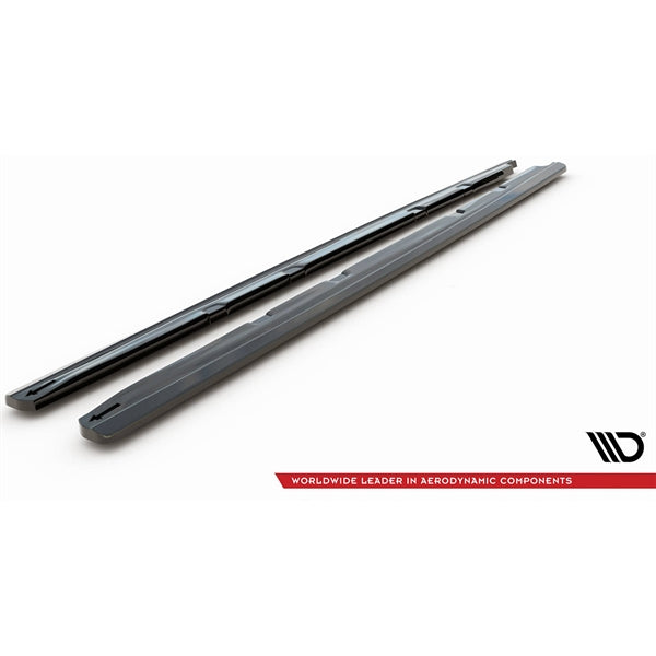 Maxton Side Skirts Diffusers V.2 Seat Leon Mk3 Cupra/ Fr Facelift - Gloss Black