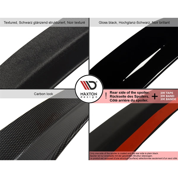 Maxton Spoiler Extension BMW 4 F36 Gran Coupé - Gloss Black
