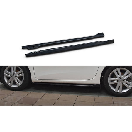 Maxton Side Skirts Diffusers Toyota IQ - Gloss Black