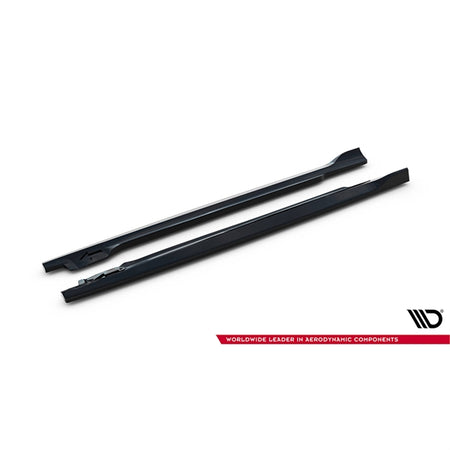Maxton Side Skirts Diffusers Toyota IQ - Gloss Black