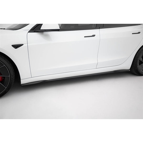 Maxton Side Skirts Diffusers V.2 Tesla Model 3 Performance Mk1 Facelift