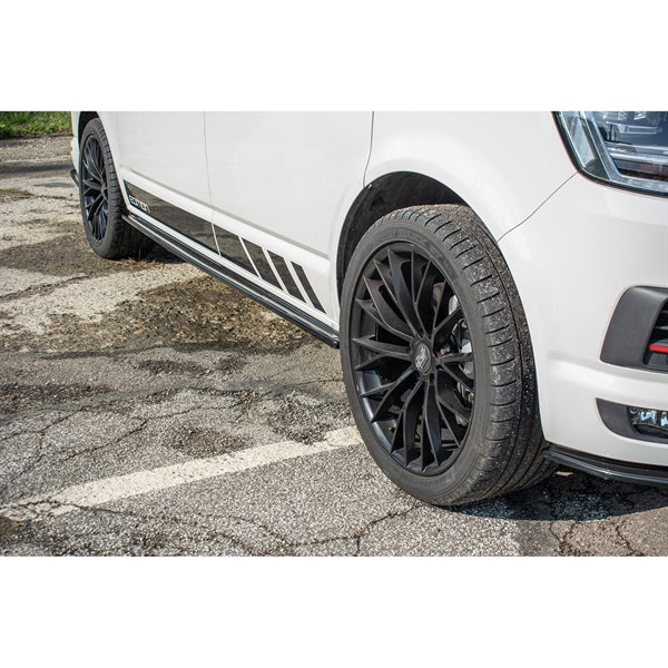 Maxton Side Skirts Diffusers Volkswagen T6 - Gloss Black