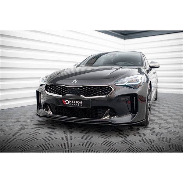 Maxton Street Pro Front Splitter Kia Stinger GT / GT-Line / Standard Mk1 - Black