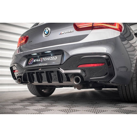 Maxton Rear Valance BMW 1 F20/ F21 Facelift M-Power - Gloss Black