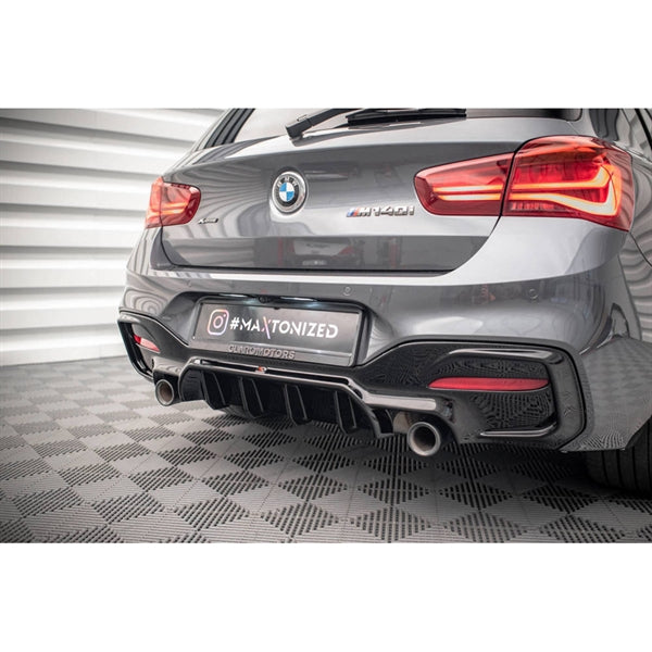 Maxton Rear Valance BMW 1 F20/ F21 Facelift M-Power - Gloss Black