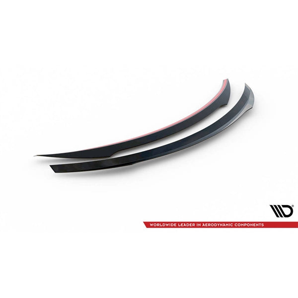 Maxton Spoiler Extension Mercedes- Benz C-Class W205 Coupe Amg-Line - Gloss Black